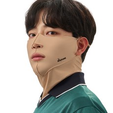 네이팡 UV 자외선차단 스포츠 골프 등산 낚시 자전거 야외활동 마스크 FACE가드 넥타입 오픈, 다크스킨