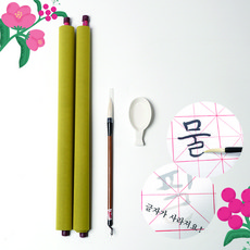 중국후베이성물로쓰는붓글씨