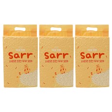 Sarr 사르르 변기에버리는 고양이 두부모래 먼지없는 천연 화장실 모레 대용량 7L 3팩, 7L 3개