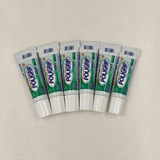 6 Super Poligrip Denture Adhesive .30oz Pocket Size Trial 6 슈퍼 폴리 그립 틀니 접착제 .850.5g 포켓 크기 시험, 1