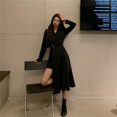 2021 봄신상 여성의류 /여성 봄 원피스/시크라인 롱원피스/하객룩/면접룩/데일리 코디