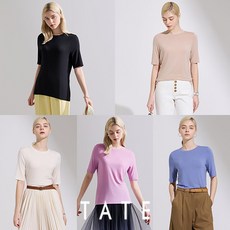 [KT알파쇼핑]테이트 24SS 여성 모달 티셔츠 5종