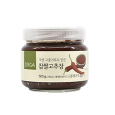 [만능]찹쌀고추장 (500g) ORGA 엄마 맛집 믿고먹는 우리집 건강한식재료 1세트, 4세트