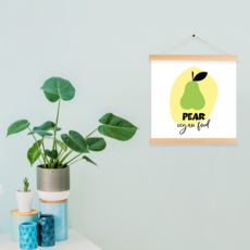 아이방 꾸미기 과일그림 no9 배 일러스트 레터링 주방 부엌 아기방 벽가리개 소품 포스터