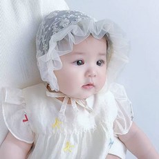 블랙체리 유아동 레이스 보넷 랙체리 유아동 레이스 보넷