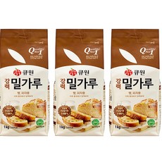 큐원 강력밀가루 1kg 3개