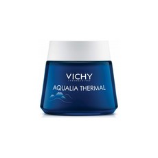 Vichy Aqualia Thermal 비시 나이트 스파 크림 페이스 마스크 보습 파라벤 프리 히알루론산 함유 나이트크림, 1개