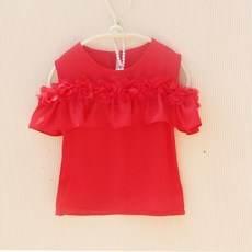 kirahosi 여름 여아 유아 상의 시폰 가볍고 블라우스 36호+ 덧신 증정 DS59bgy3