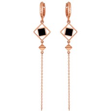 14k오닉스마름모귀걸이