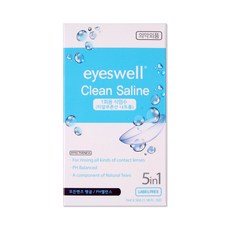아이스웰 1회용 콘텍트렌즈 식염수 히알루론산함유 7mlx5개입, 35ml, 1개
