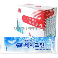 세이크린 항균물티슈 400매 개별포장 업소용티슈 35G /MH