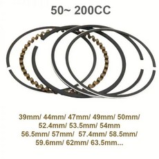 오토바이 피스톤 링 CG EN CH GY6 JH 50 60 70 80 100 125 150 200 250cc ATV 139QMB 스쿠터 엔진, For CG150 62mm, 1개