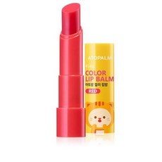 아토팜 컬러 립밤 어린이화장품 3.3g, 레드, 4개