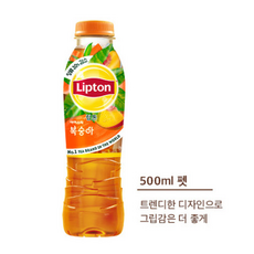 립톤 아이스티 펫 복숭아, 500ml, 36개