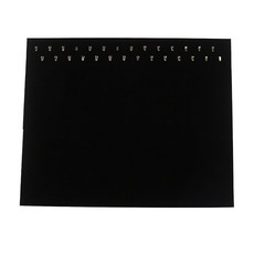 ZLD 스웨이드 보석 목걸이 디스플레이 보관 홀더 주최자 17Hooks / 28Hooks