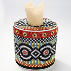 보석십자수휴지케이스