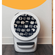 리터로봇4 리터로봇3 Litter Robot 고양이 화장실 호환 봉투 필터 부품 악세사리 교체형, 리터로봇4 블루 커튼, 1개