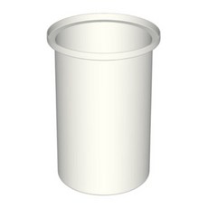 RTS Plastics 18-Gallon Vertical Open Top Storage Tank with Cover Natural 16-Inch x 16-Inch x 24-In, 1