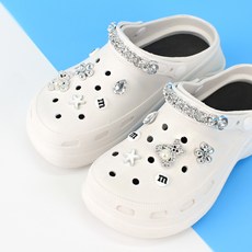 크록스 패딩리본