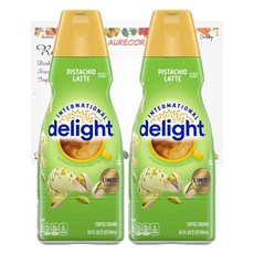 인터네셔널 딜라이트 커피 크리머 크림 액상 피스타치오, 2개, 1개, 32oz