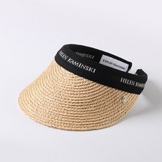 [헬렌카민스키] 모자 마리나 네추럴 블랙 로고 HAT50318