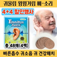 [당일출고] 약손허브 이명패치 귀 이명 이석증 돌발성 난청 삐소리 귀울림 증상 1팩(12매) 블루