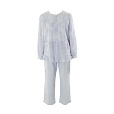 비너스 [비너스]파스텔 선염체크 여성잠옷(BU.GR)-VPA4400W