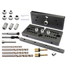 도웰링지그 맥스 3 In 1 Woodworking Dowel Jig Set Drill Guide Dowelling Master Kit Locator for 6/8/10mm Dow, 1개