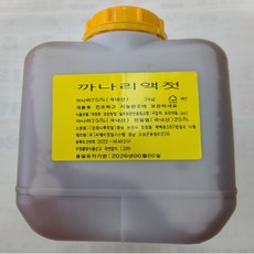 강경나루젓갈 까나리액젓 국산 백령도 숙성, 1개, 5kg