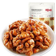 kirahosi 중국 백초미 캐주얼 벌꿀 호두 꿀과자 간식 58호, 1팩, 100g