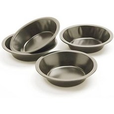 Norpro 붙지 않는 미니 파이 팬 4개 세트 13cm x 1.25in/3cm 실버, 1개