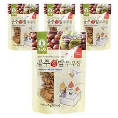 두두담 공주 알밤 두부칩 두부과자, 4개, 75g