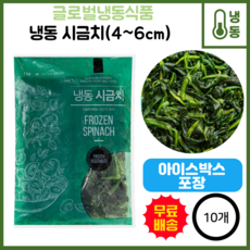 글로벌푸드 절단 시금치(4~6cm), 1kg, 10개
