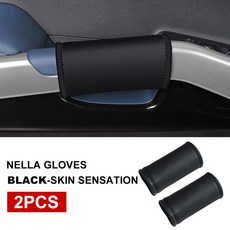 도어 핸들 보호 커버 2개 가죽 수정 액세서리 Byd Atto 3, Leather Black