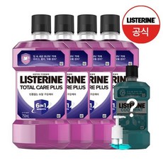 그린티250ml+펌프증정 리스테린 토탈케어 플러스 750ml x4, 1.L토탈케어플러스750mlx4