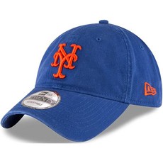 New Era MLB 코어 클래식 카키 9TWENTY 조절 가능한 모자 캡 프리 사이즈 Boston Red Sox Alternate 2 5532008318, New York Mets