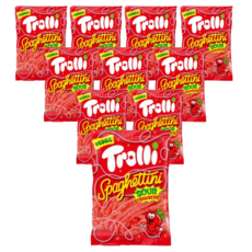트롤리 스파게티니 사우어 딸기맛, 100g, 10개
