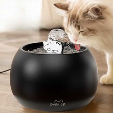 고양이 정수기 디스펜서 물 자동 순환 애완 동물, 1개