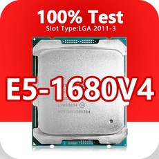 Xeon E5-1680V4 CPU 14nm 8 코어 16레드 3.4GHz 20MB 140W 프로세서 LGA2011-3 X99 마더보드 E5 1680V4