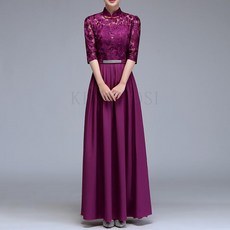 kirahosi 교회 연주 파티 이브닝 합창단 연주복 롱 드레스 90호+덧신증정 CCycllza