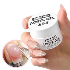 폴리젤 네일연장 썸머피치 아크릴젤 40g/아크릴젤 세트 네일재료, 클리어40g, 40g, 1개