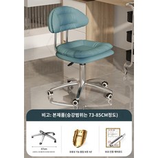 의자 회전 의원 등받이 피부과 병원 스툴, 네이비-다섯발 도르래-빅 체어, 1개