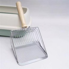 고양이화장실 2in1 고양이 배변 모래삽 화장실 벤토나이트 두부모래, 1개, 색상:로즈골드