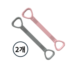 바이블굿즈 요가 운동 어깨운동 고관절 스트레칭 밴드, 2개, 쿨 그레이+밀레니얼 핑크