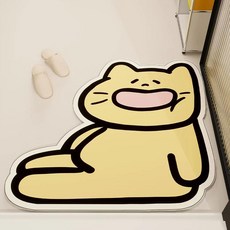 욕실 바닥 매트 만화 미끄럼 방지 흡수 도어 화장실 샤워 룸 카, E.Bathroom mat-lyi.., 1.80 x80CM [safe a.., 1개