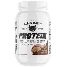 Black Magic 멀티-소스 프로틴 웨이 에그 카제인 컴플렉스 + 엔자임 & MCT's 모카 모치코, 875g, 1개