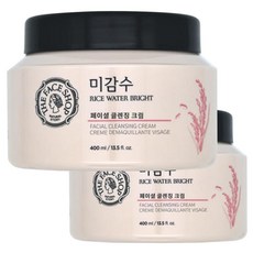 더페이스샵 미감수 브라이트 페이셜 클렌징 크림 400ml (대용량) 기획 세트_2개