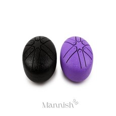 MANNISH98 미니 텅드럼 악기 미니드럼, 블랙, 1개