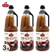 ChefOne 감칠맛 듬뿍~!진한 소l고기 육수소스 Beef Maet스톡 2kg, 2개+1개