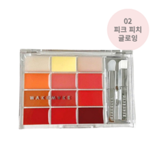 웨이크메이크 소프트 컬러링 립 팔레트, 1개, 02 피크피치 글로잉